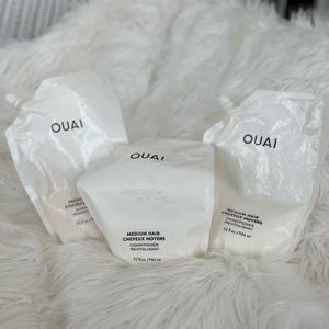 OUAI HAIRCARE MEDIUM HAIR SHAMPOO & CONDITIONER REFILL POUCHES